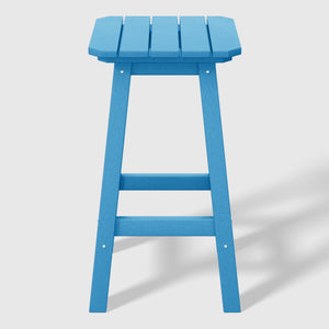 Stockholm  All-Weather Outdoor Square Counter Stool (24" Seat Height)
