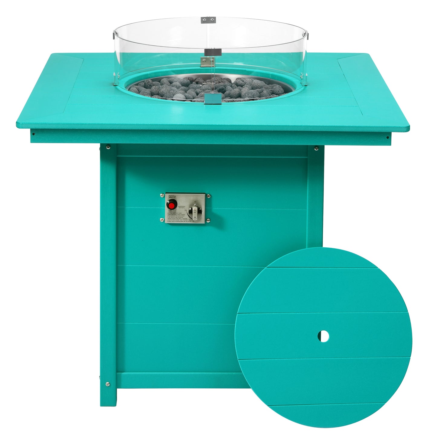 Sedona Square 42" Counter Fire Pit Table