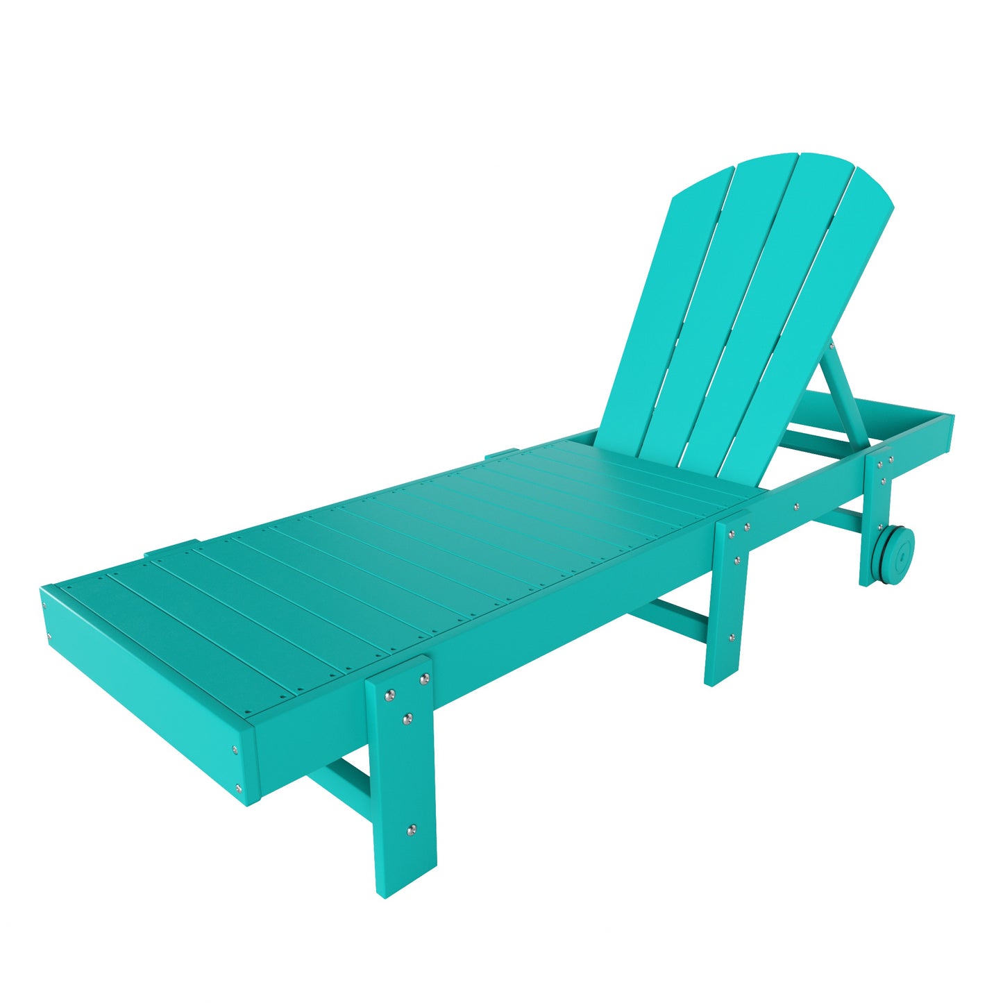 Chatham All-Weather Outdoor Adirondack Reclining Sun Lounger With Wheels