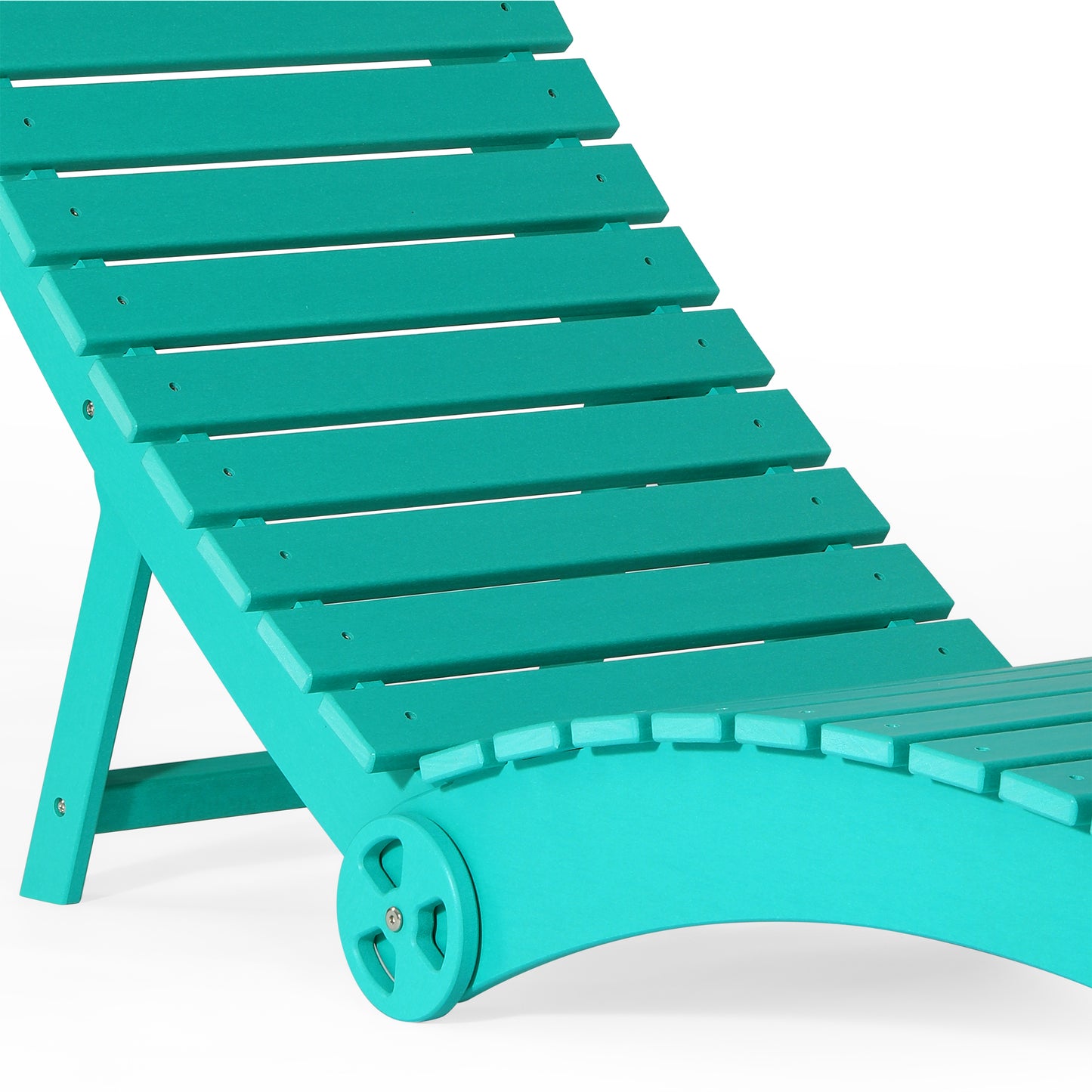 Key West Folding Pool Lounge Chair with Wheels