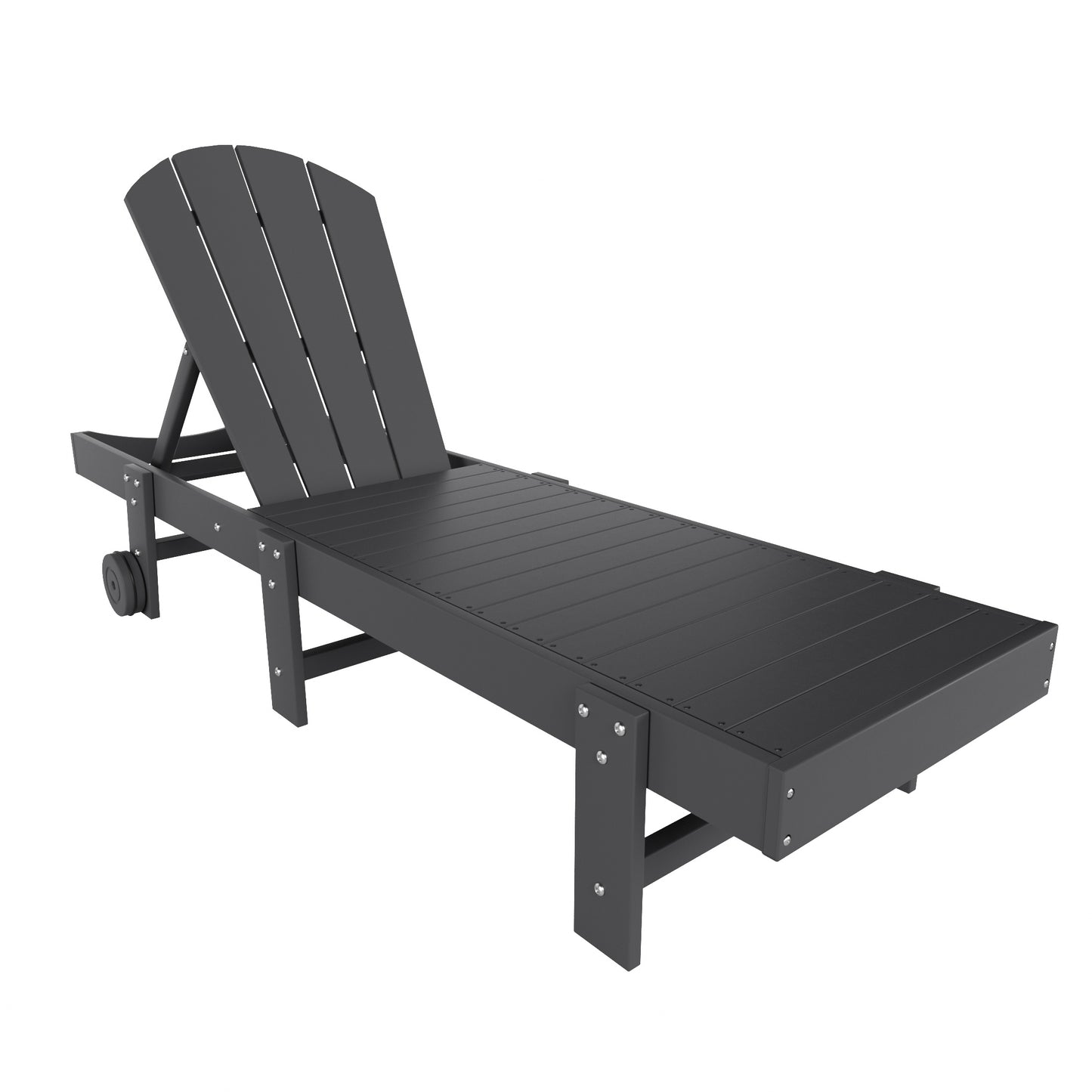 Chatham All-Weather Outdoor Adirondack Reclining Sun Lounger With Wheels
