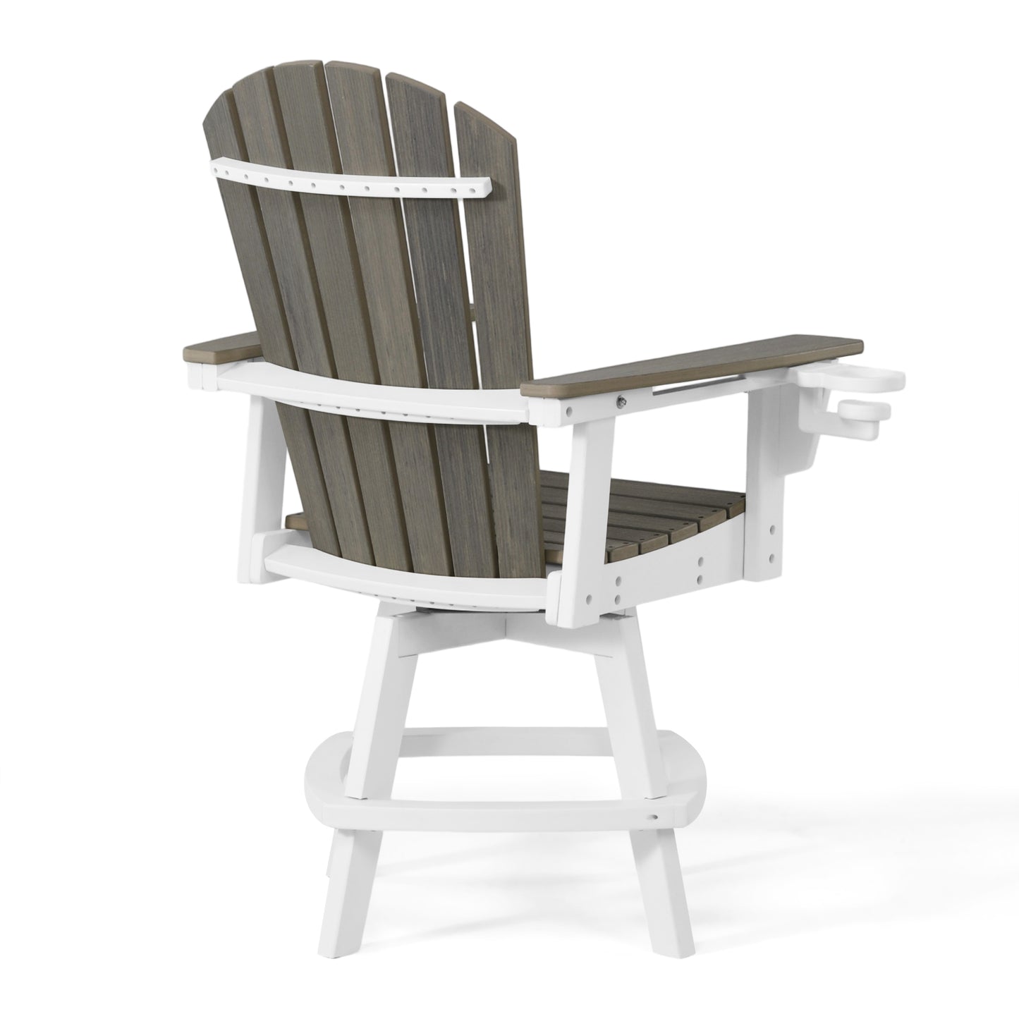 Heritage Ridge Adirondack Swivel Counter Chair With Cup Holder
