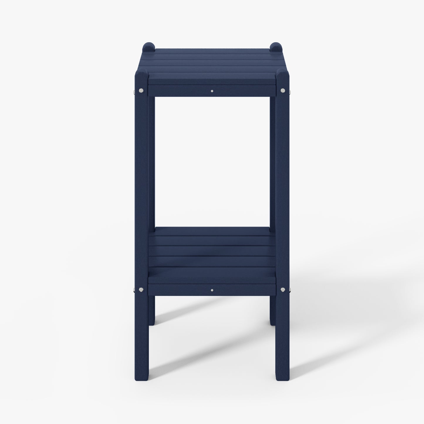 Tuscany All-Weather Outdoor Two Shelf Side Table (36" High)