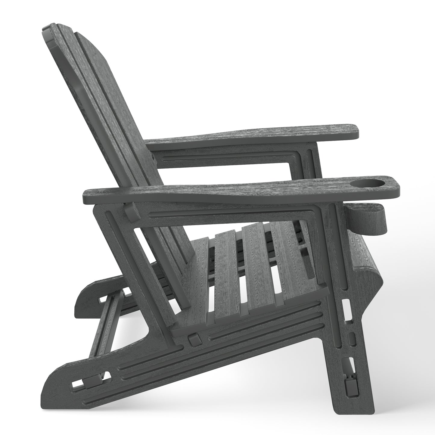 Snap'n Lock Adirondack Chair with Cupholder (No Tools or Hardware)