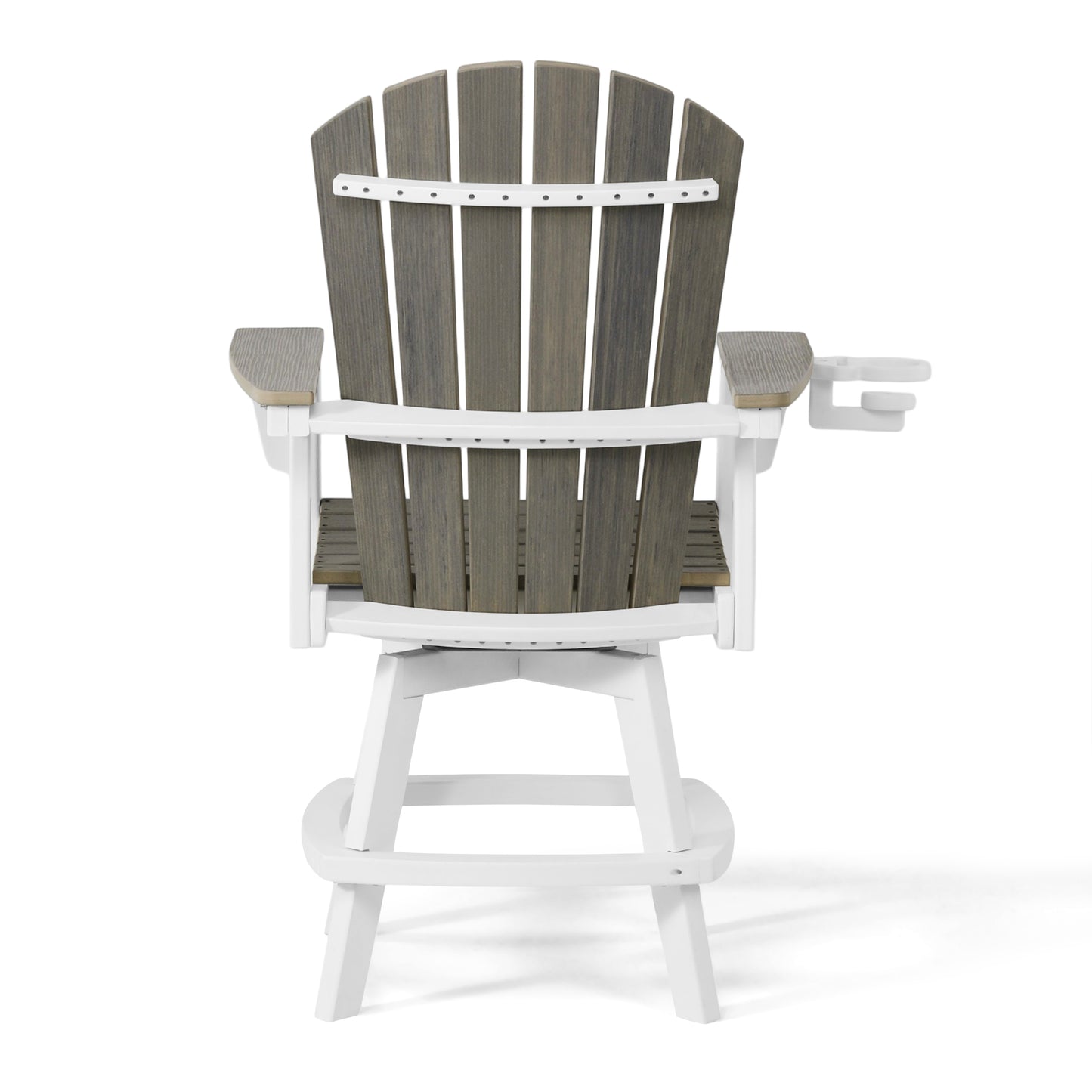 Heritage Ridge Adirondack Swivel Counter Chair With Cup Holder
