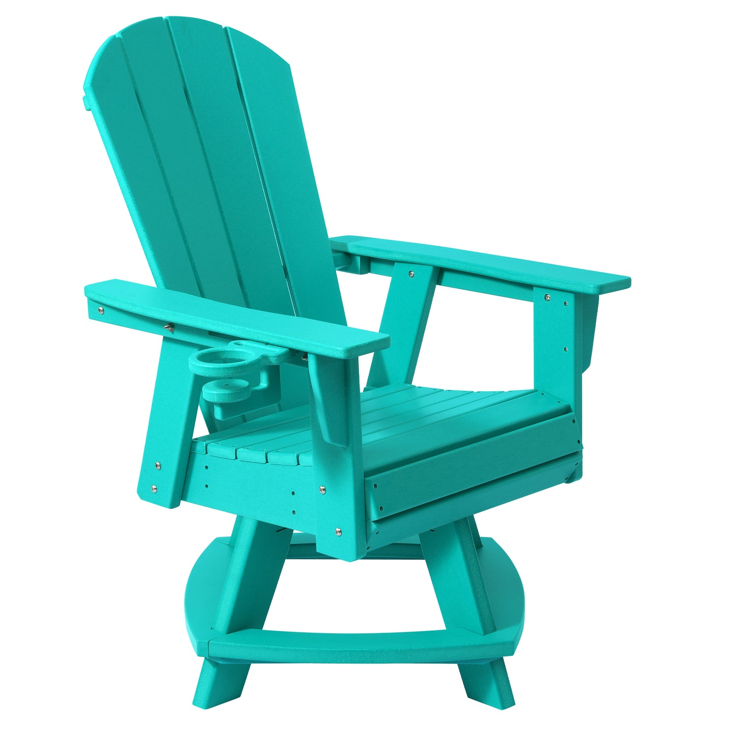 Adirondack Swivel Dining Chair with Cup Holder With Cup Holder