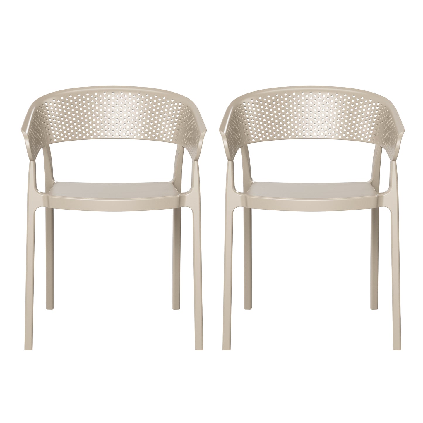 Polyform Stacking Dining Arm Chair (Set of 2)