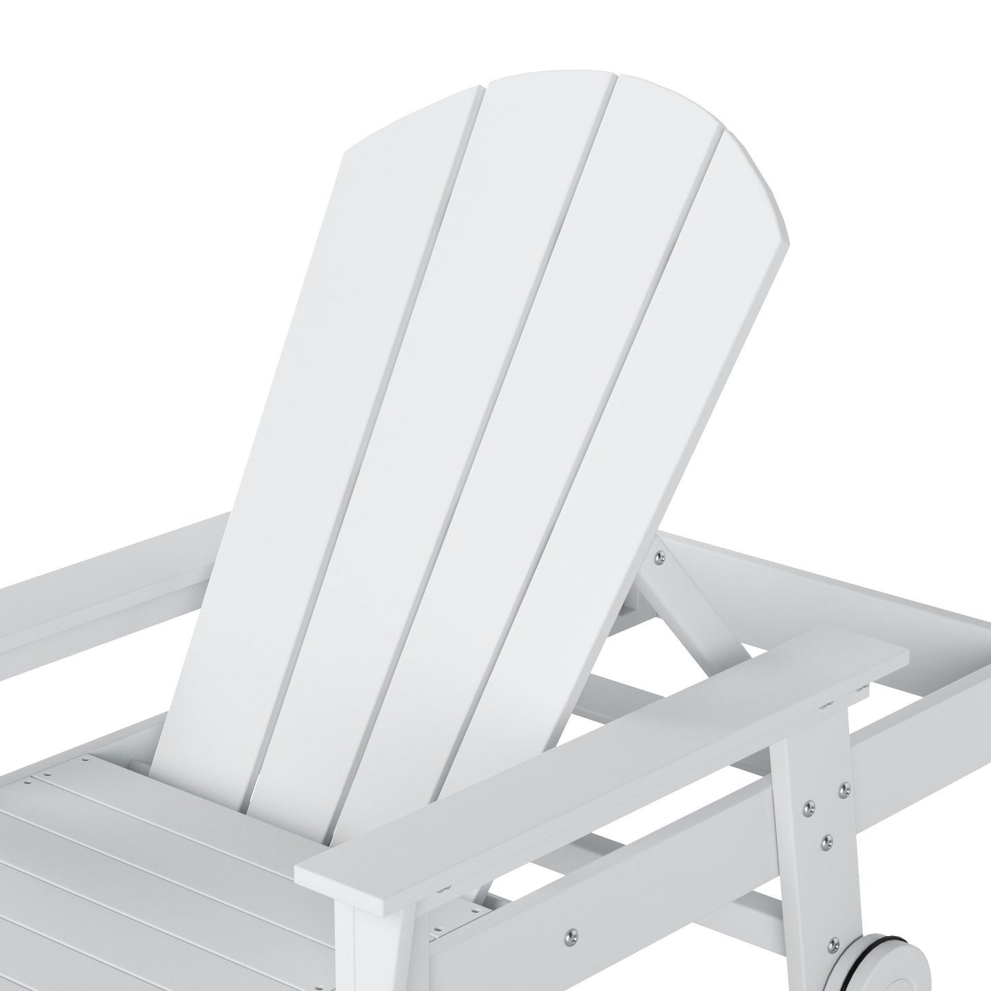 Chatham All-Weather Outdoor Adirondack Reclining Sun Lounger With Arms Rests & Wheels
