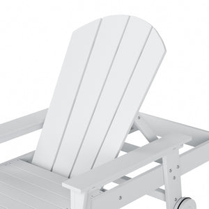 Chatham All-Weather Outdoor Adirondack Reclining Sun Lounger With Arms Rests & Wheels