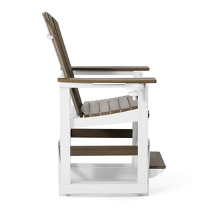 Adirondack Counter Glider With Cup Holder