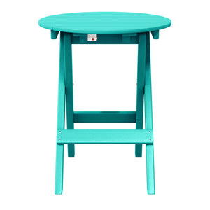 Tuscany All-Weather Outdoor Patio Round Folding Dining Table (24" Top)