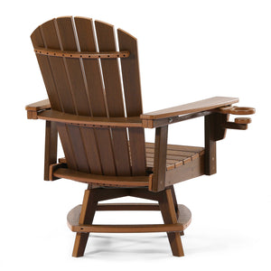 Heritage Ridge Adirondack Swivel Dining Chair With Cup Holder