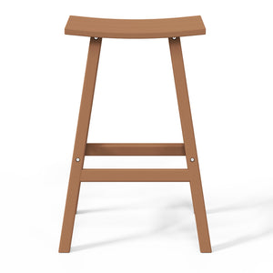 Stockholm All-Weather Outdoor Saddle Bar Stool (29" Height)