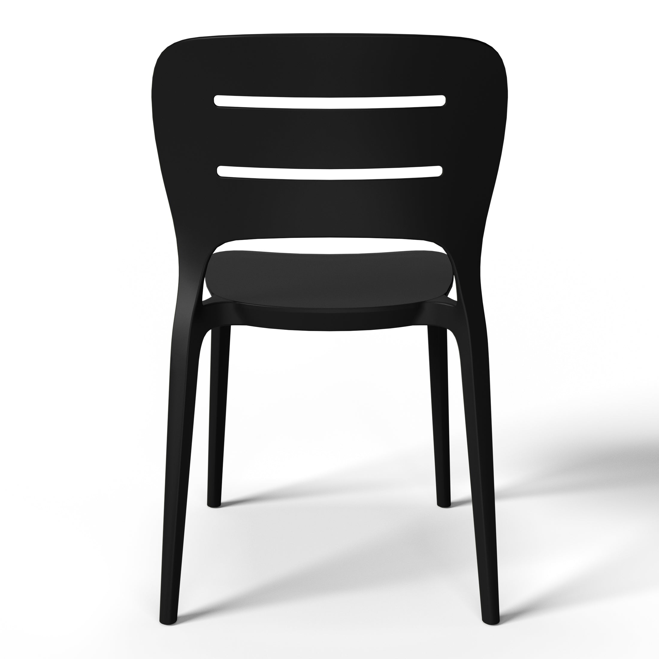 Patio Stacking Dining Side Chair (Set of 2)
