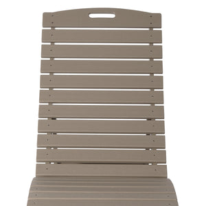 Key West Folding Pool Lounge Chair with Wheels