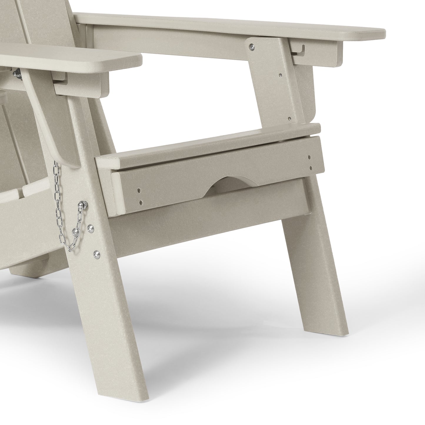 Chatham Folding Adjustable Adirondack Chair with Cup Holder and Hideaway Ottoman