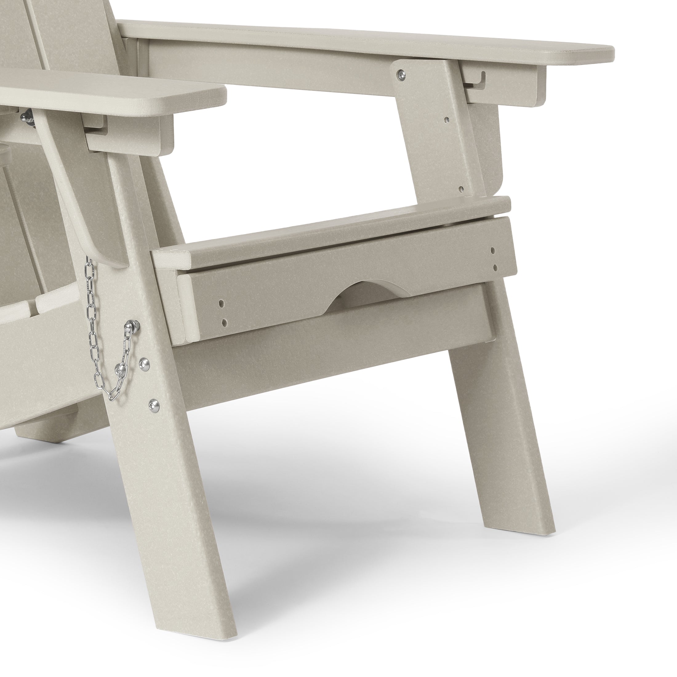 Chatham Folding Adjustable Adirondack Chair with Cup Holder and Hideaway Ottoman