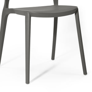 Patio Stacking Dining Side Chair (Set of 2)