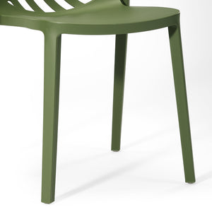 Patio Stacking Dining Side Chair (Set of 2)