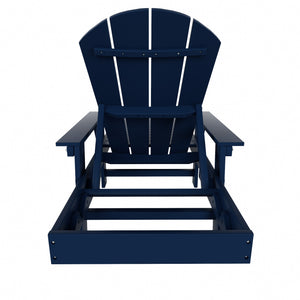 Chatham All-Weather Outdoor Adirondack Reclining Sun Lounger With Arms Rests & Wheels