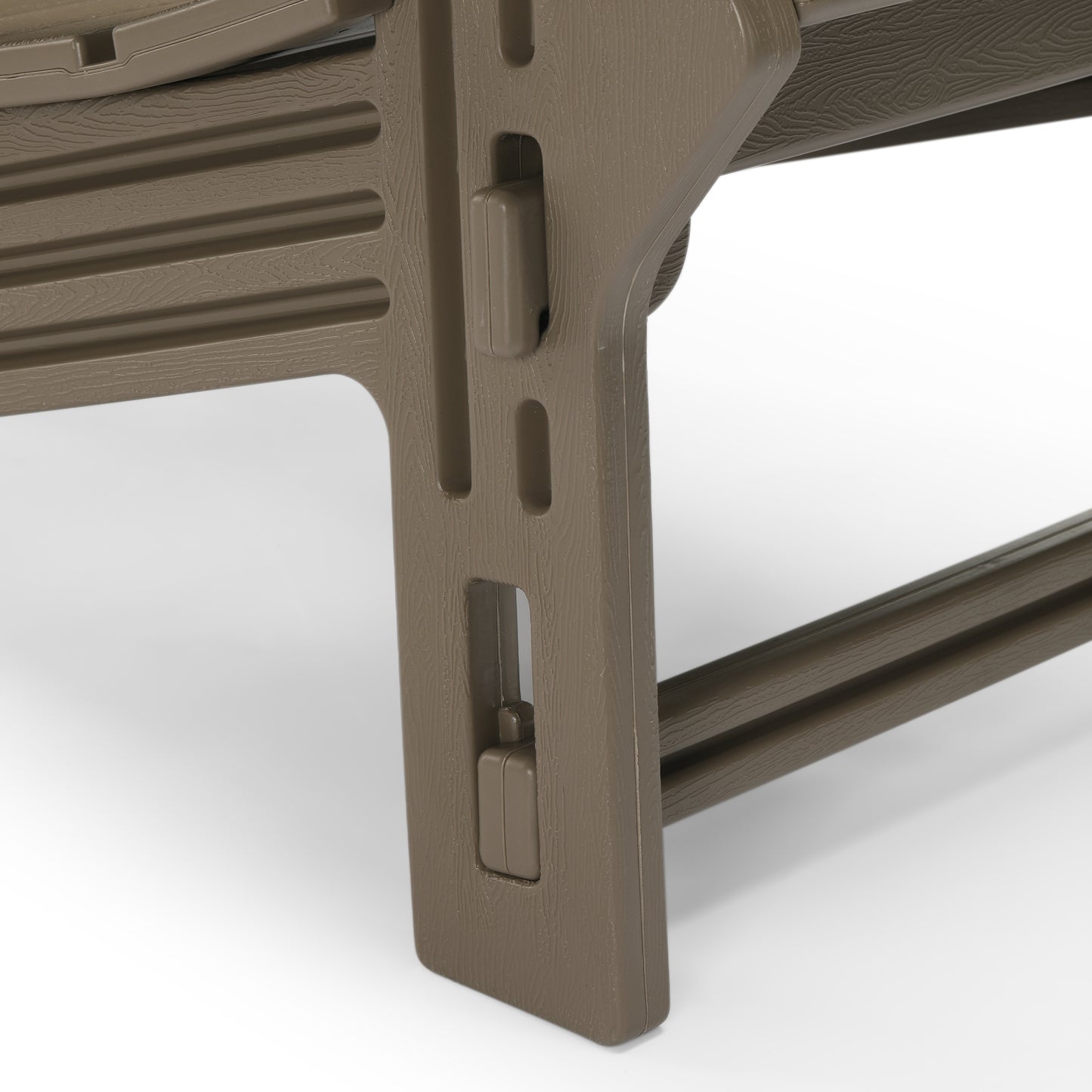 Set of Snap'n Lock Adirondack Chairs with Connecting Wedge Table (No Tools or Hardware)