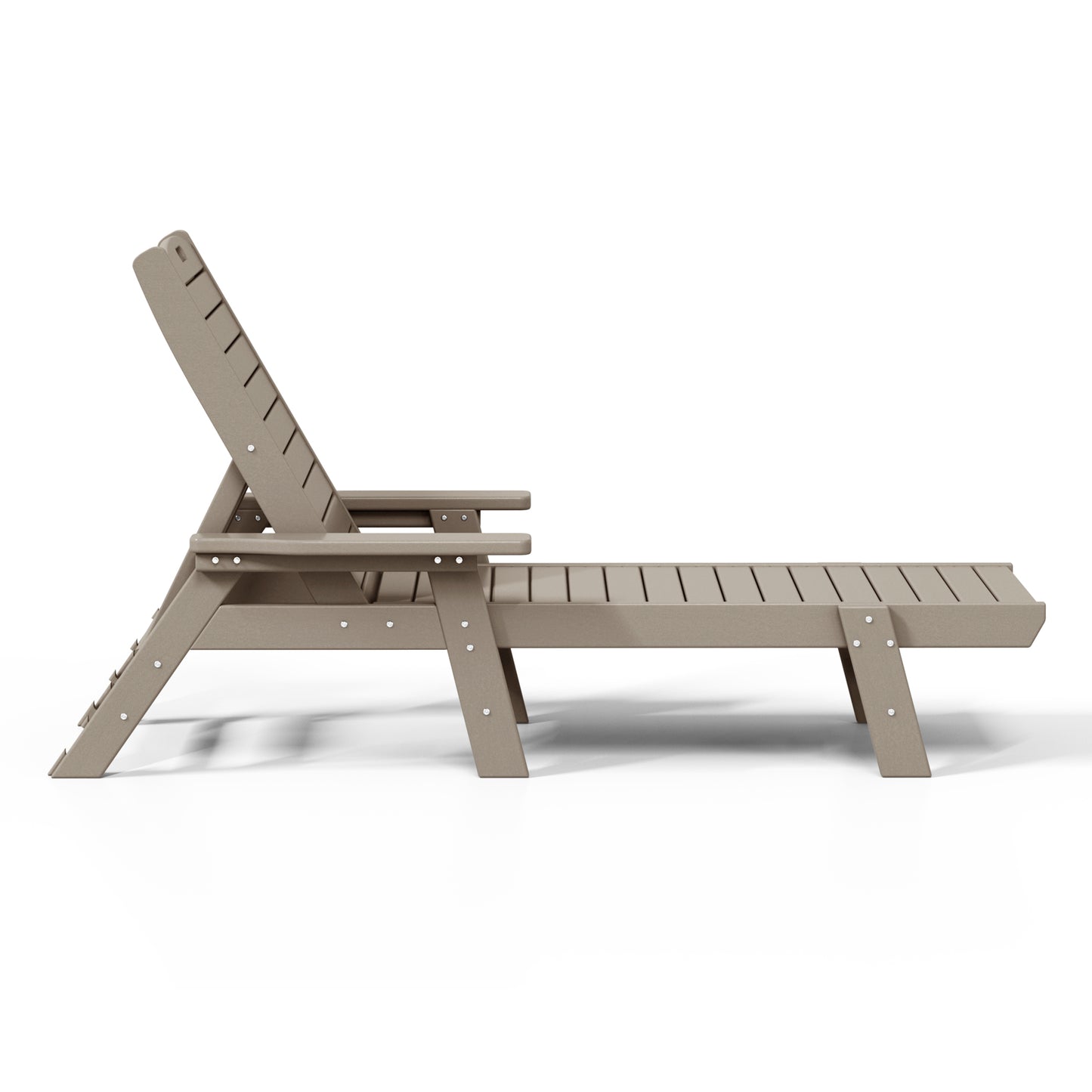 Santa Monica All-Weather Outdoor Reclining Sun Lounger with Arm Rests