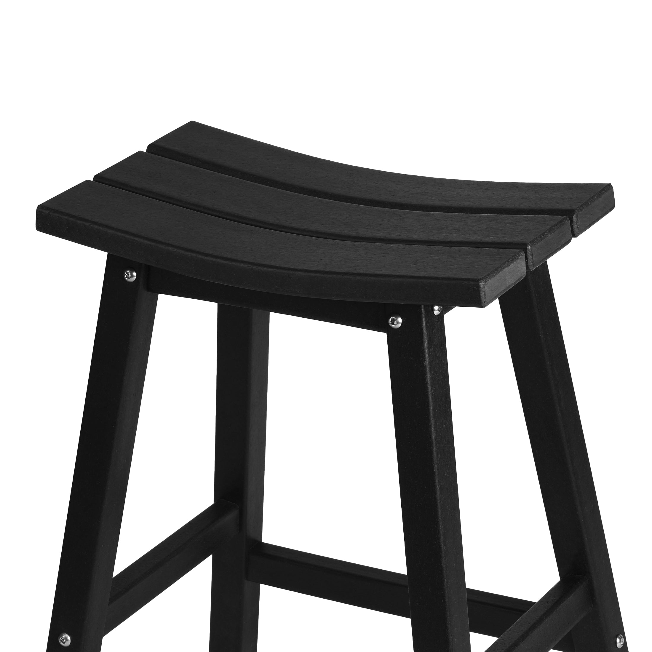 Stockholm All-Weather Outdoor Saddle Counter Stool (24" Height)