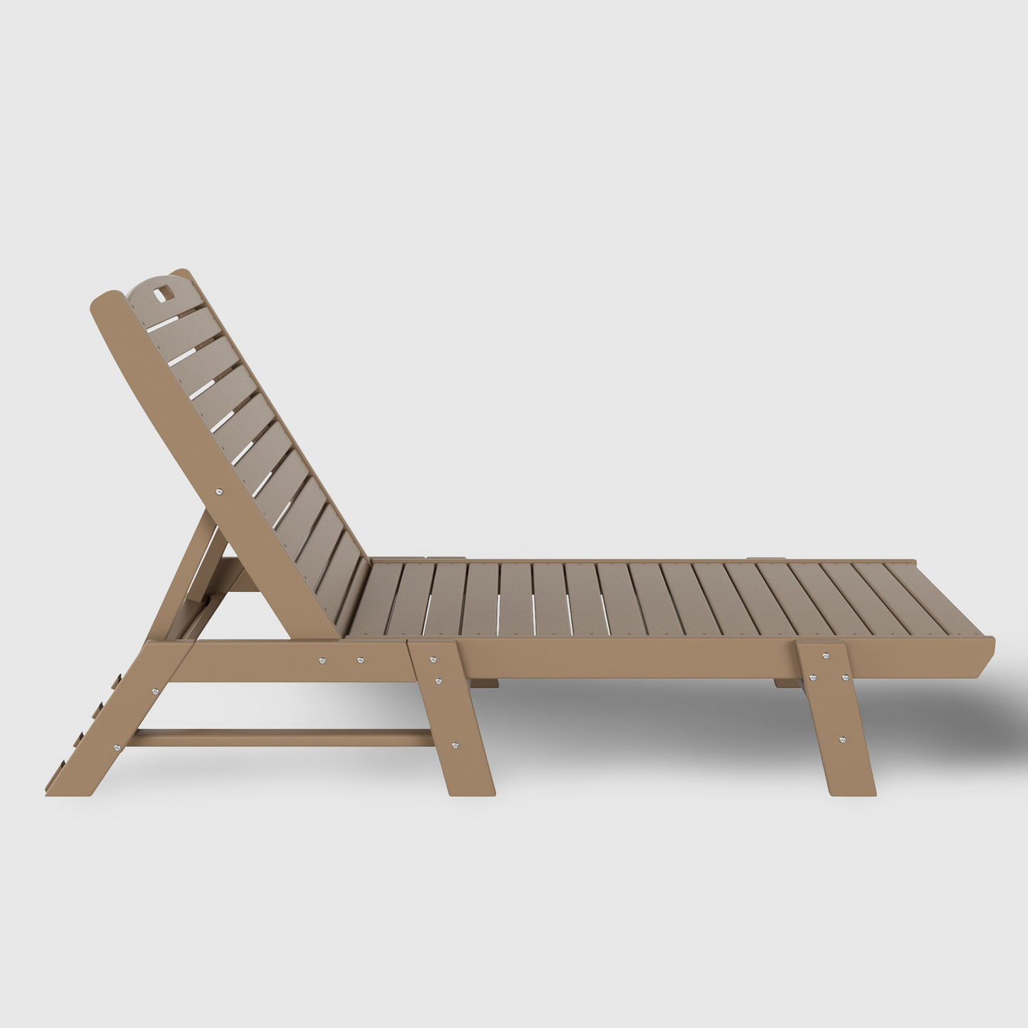 POLYTRENDS™ Santa Monica All-Weather Outdoor Reclining Sun Lounger