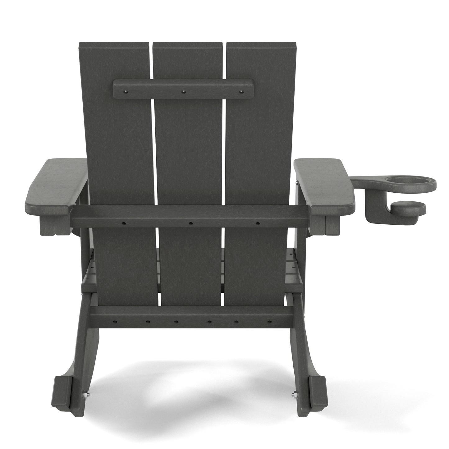 Tiny Terraces Kids Modern Adirondack Rocking Chair with Cup Holder (Set of 2)