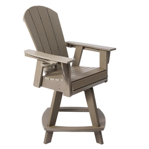 Chatham Adirondack Swivel Counter Chair with Cup Holder