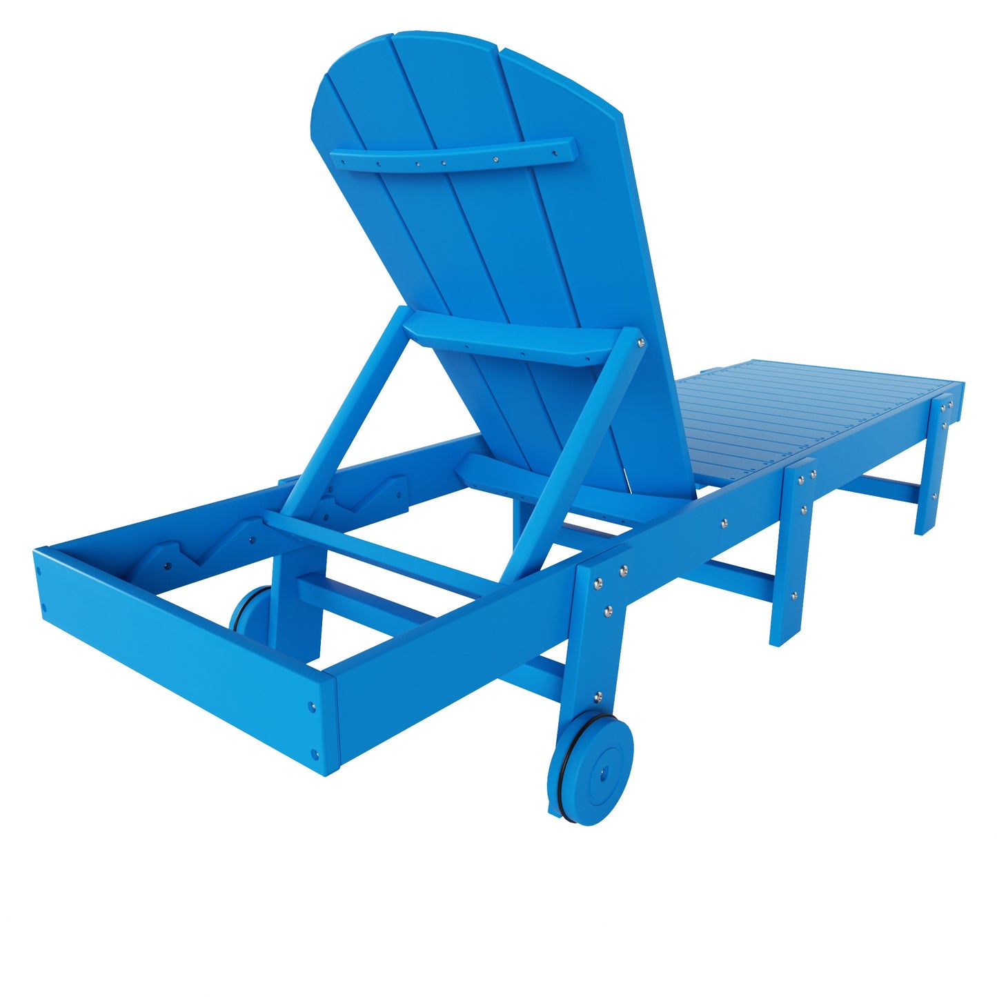 Chatham All-Weather Outdoor Adirondack Reclining Sun Lounger With Wheels