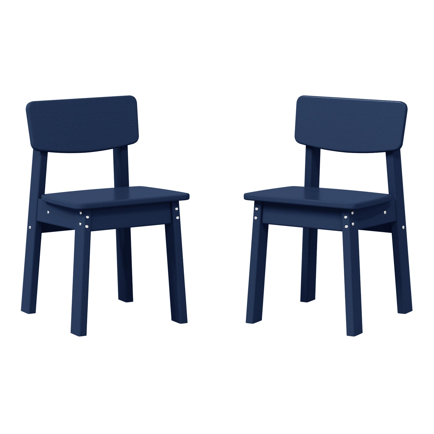 Tiny Terraces Essentials Kids' All-Weather Outdoor Dining Chair (Set of 2)