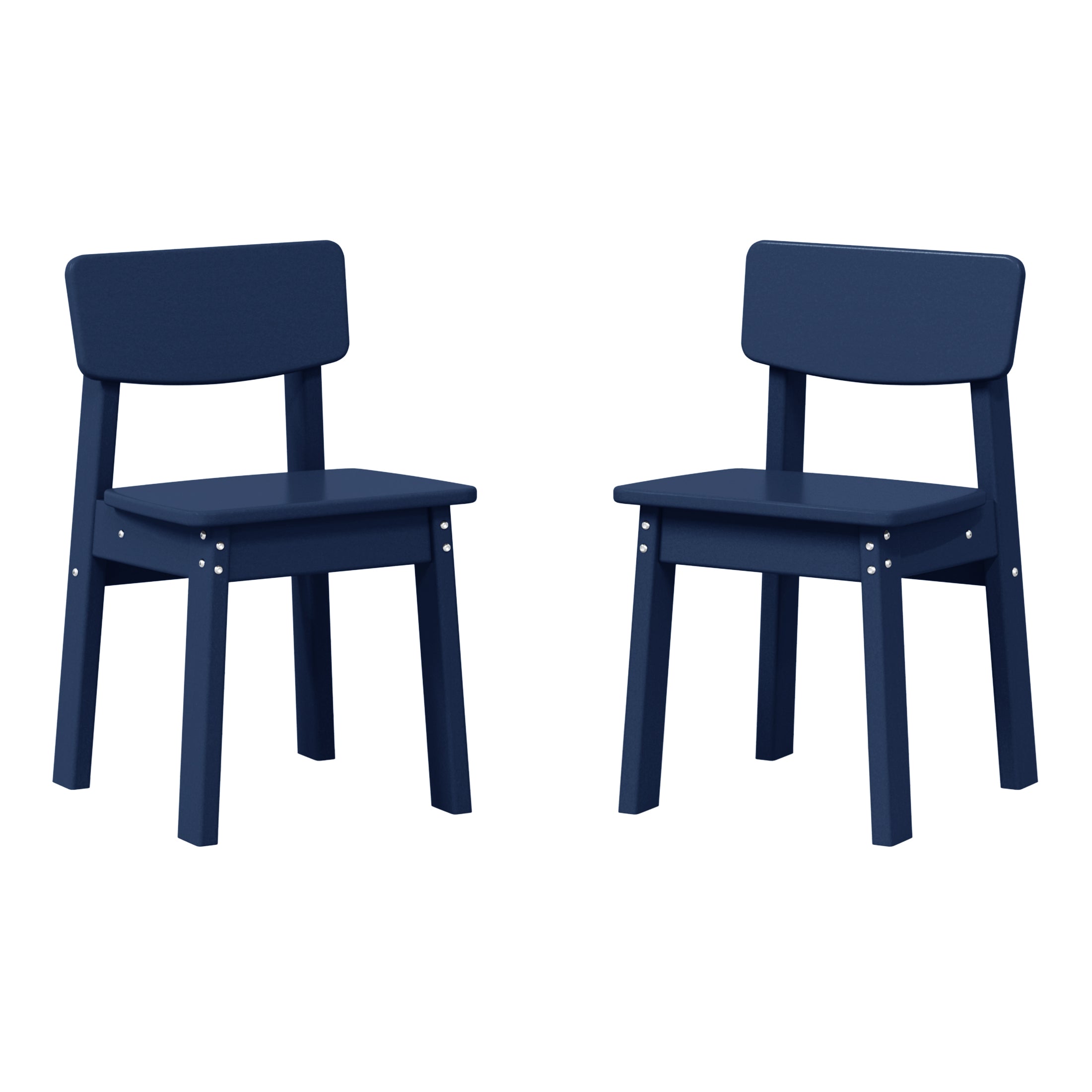 Tiny Terraces Essentials Kids' All-Weather Outdoor Dining Chair (Set of 2)