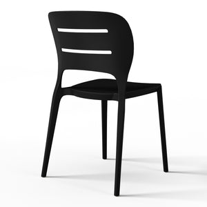 Patio Stacking Dining Side Chair (Set of 2)