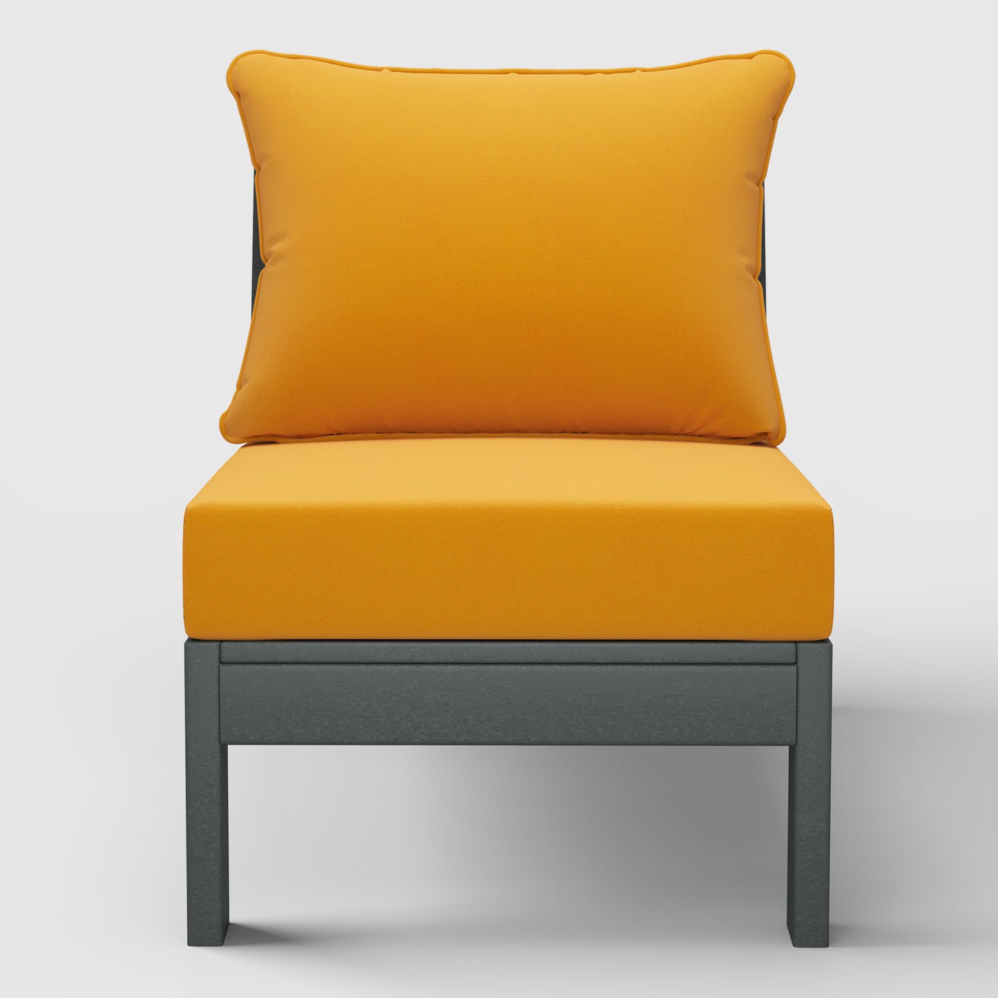 Scottsdale All-Weather Outdoor Modular Deep Seating Armless Chair (with Optional Cushions)