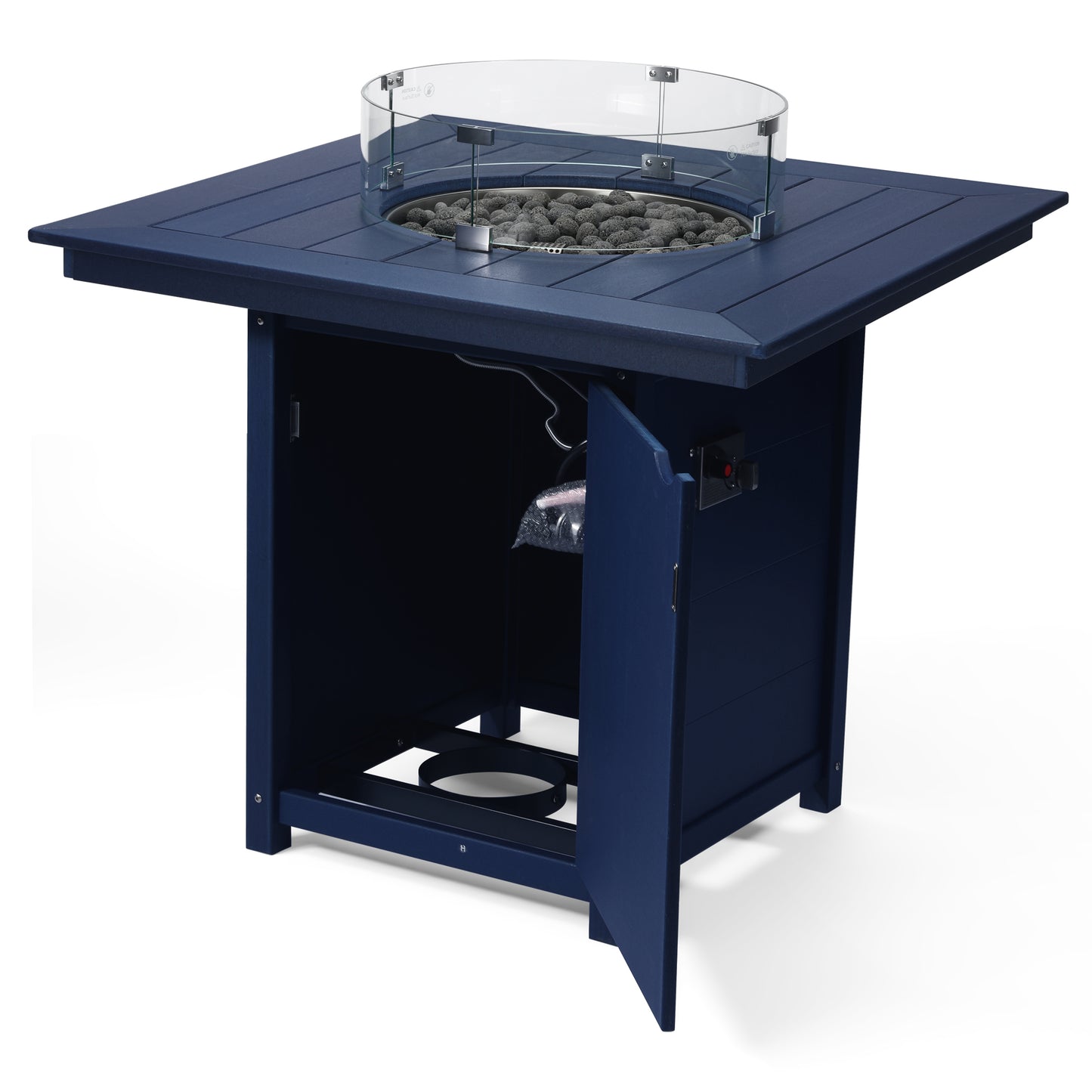 Sedona Square 42" Counter Fire Pit Table