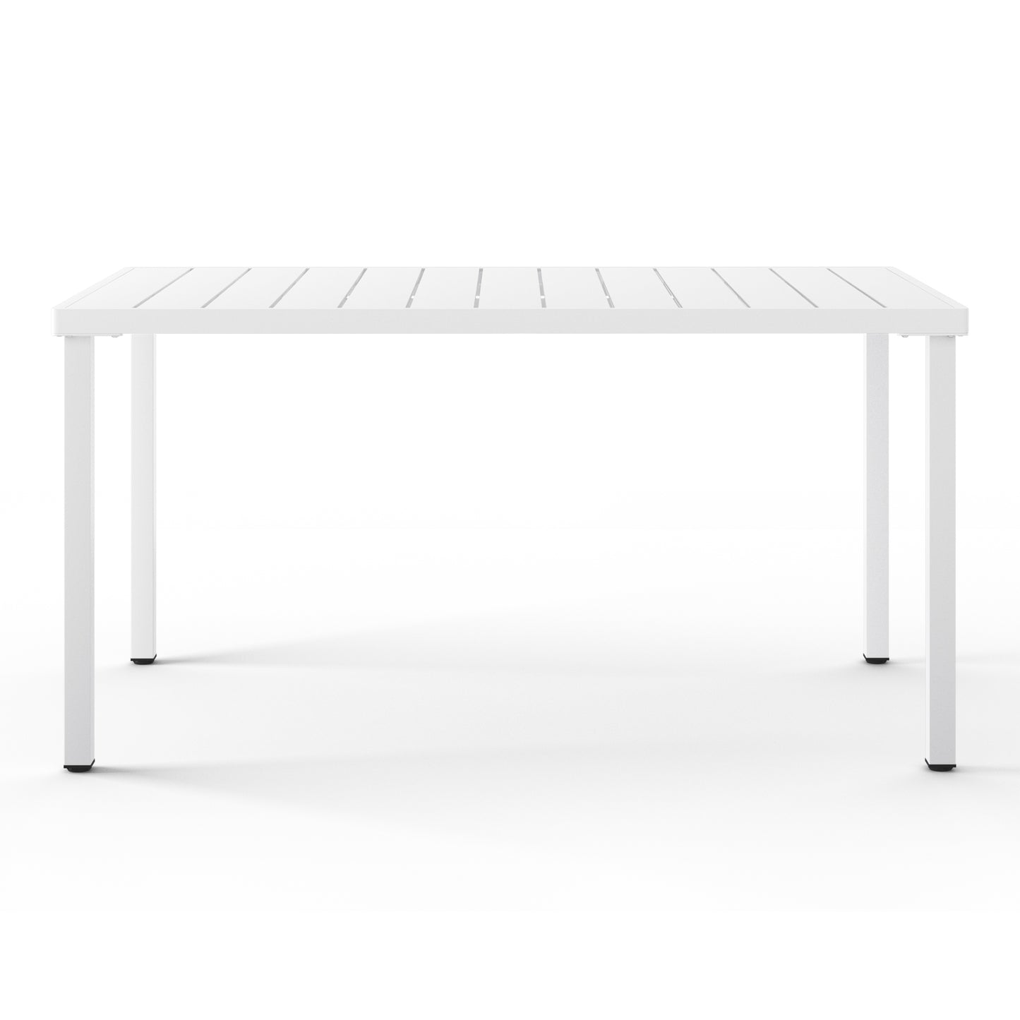 Polyform 59" x 35.4" Steel Rectangular Dining Table