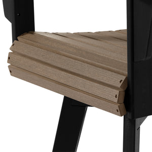 Heritage Ridge Adirondack Swivel Bar Chair With Cup Holder