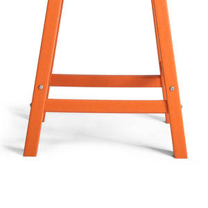 Stockholm All-Weather Outdoor Saddle Counter Stool (24" Height)