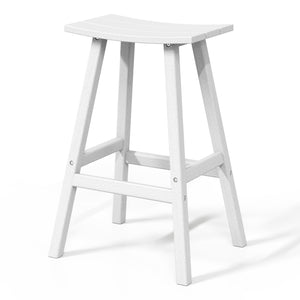 Stockholm All-Weather Outdoor Saddle Bar Stool (29" Height)