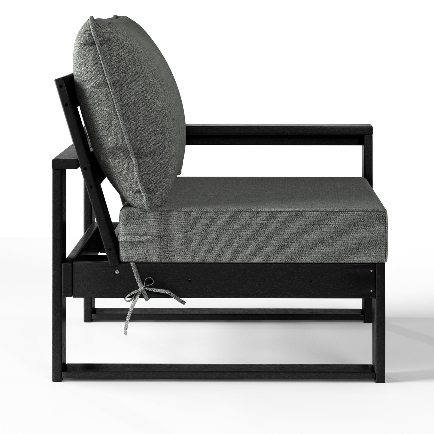 Signature All-Weather Outdoor Modular Patio Deep Seating Right Arm Chair (Right Arm Sectional Seat)