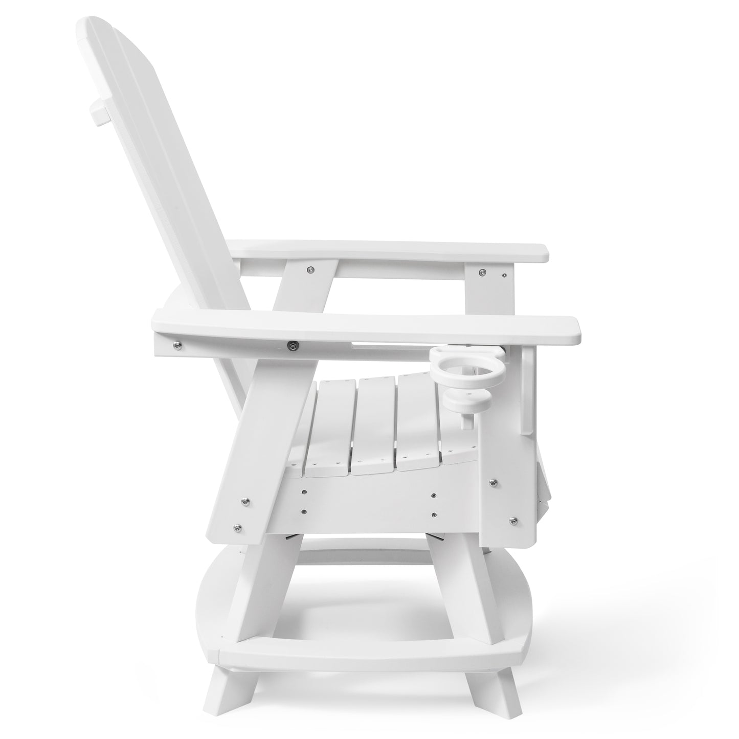 Adirondack Swivel Dining Chair with Cup Holder With Cup Holder