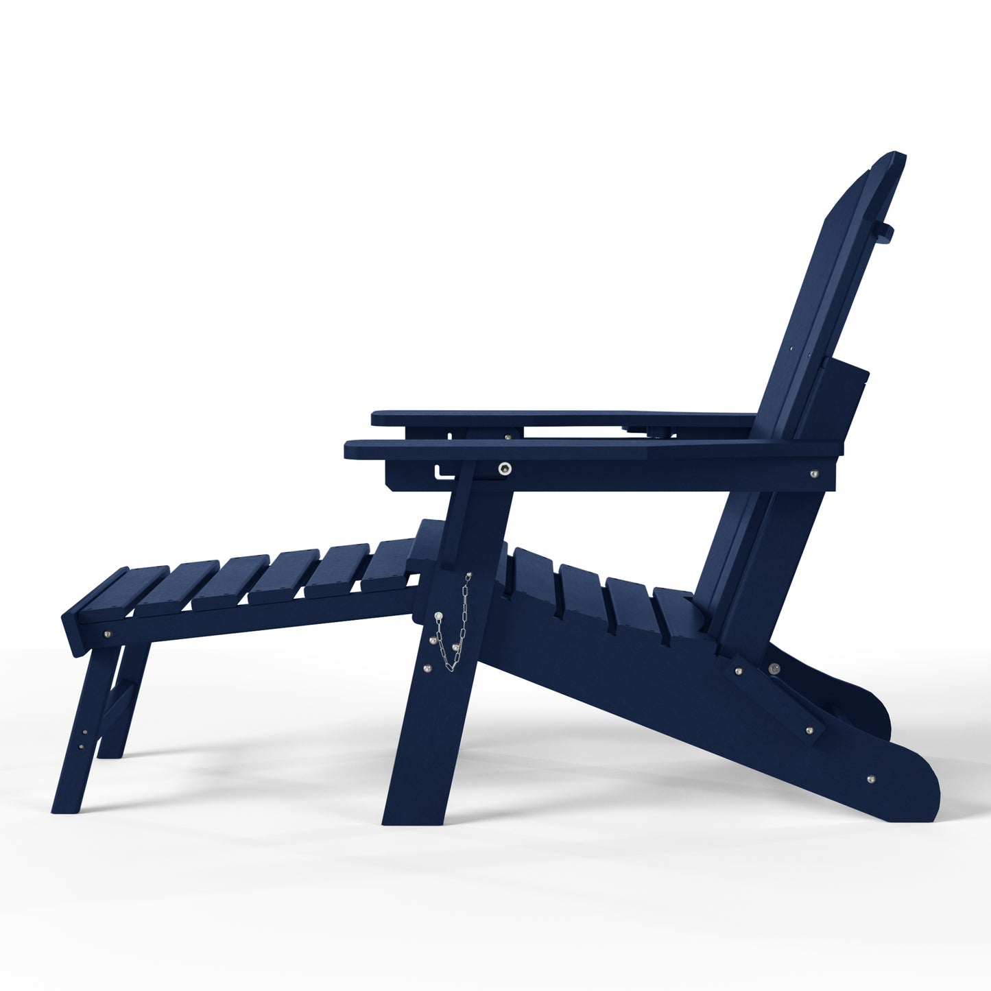 Chatham Folding Adjustable Adirondack Chair with Cup Holder and Hideaway Ottoman