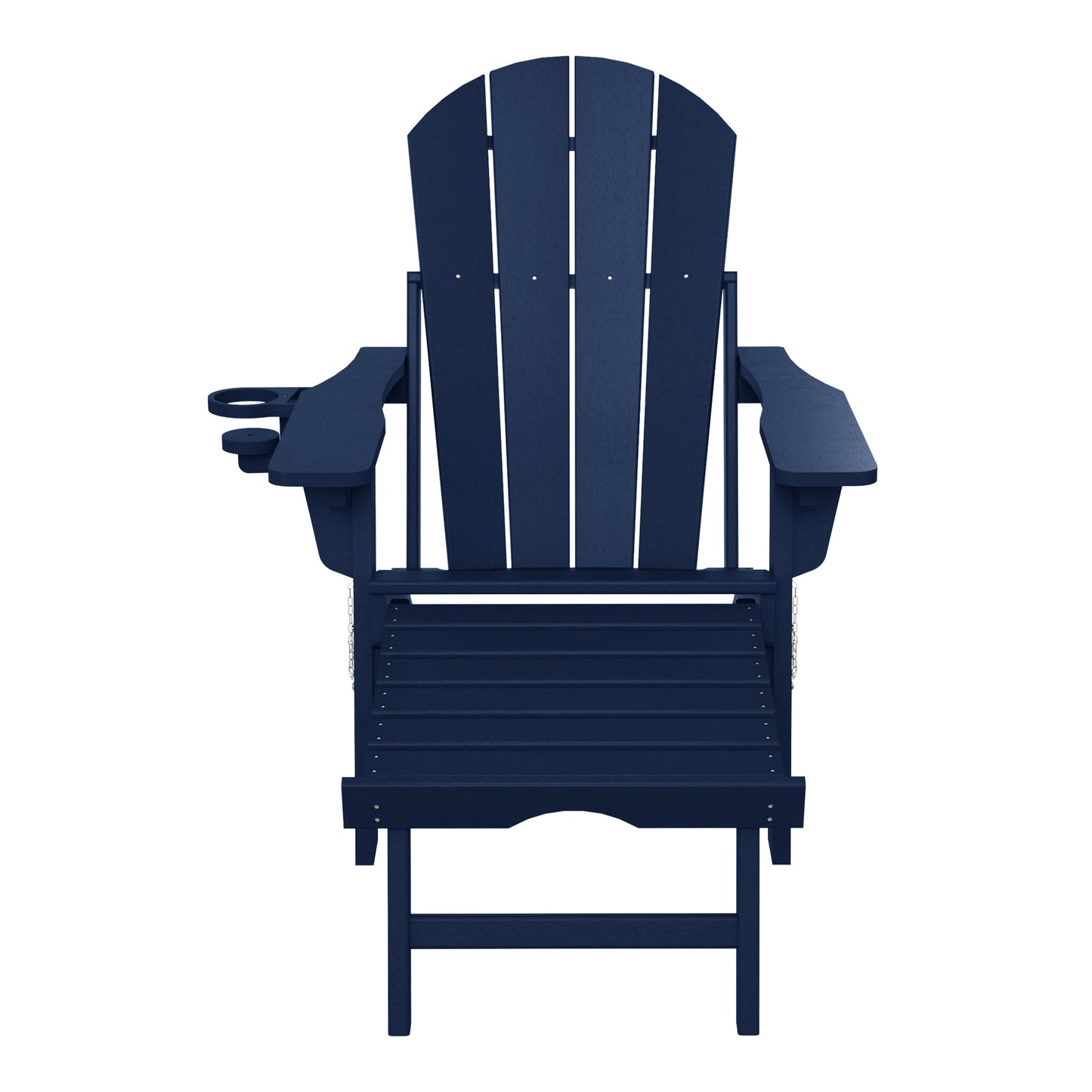 Chatham Folding Adjustable Adirondack Chair with Cup Holder and Hideaway Ottoman