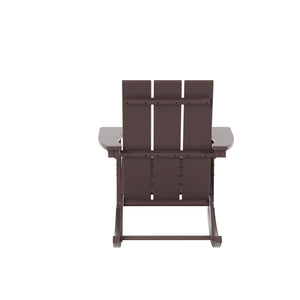 Malibu Modern All-Weather Outdoor Rocking Adirondack Chair