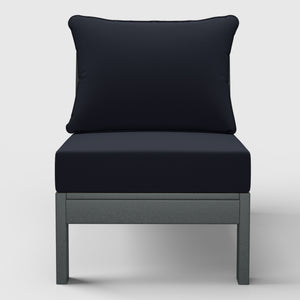 Scottsdale All-Weather Outdoor Modular Deep Seating Armless Chair (with Optional Cushions)