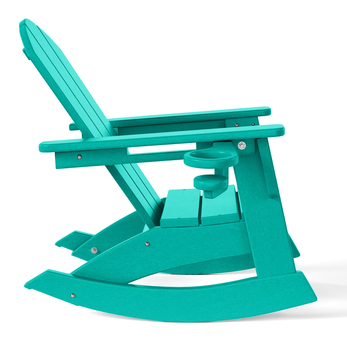 Tiny Terraces Kids Adirondack Rocking Chair with Cup Holder (Set of 2)