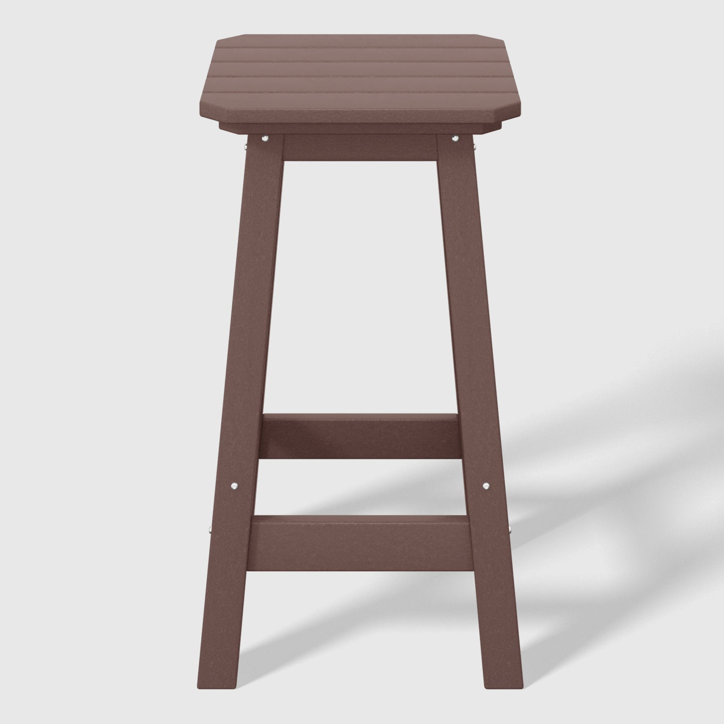 Stockholm  All-Weather Outdoor Square Counter Stool (24" Seat Height)