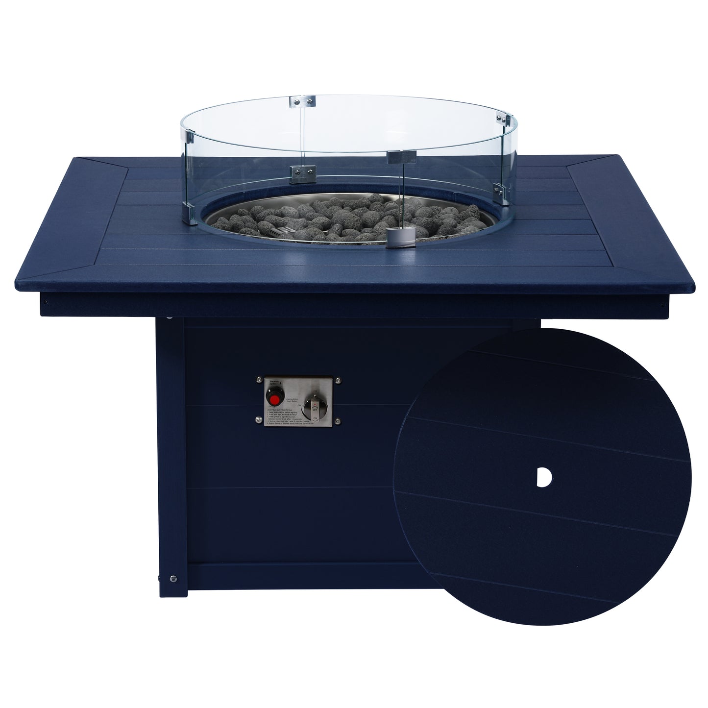 Sedona Square 42" Fire Pit Table