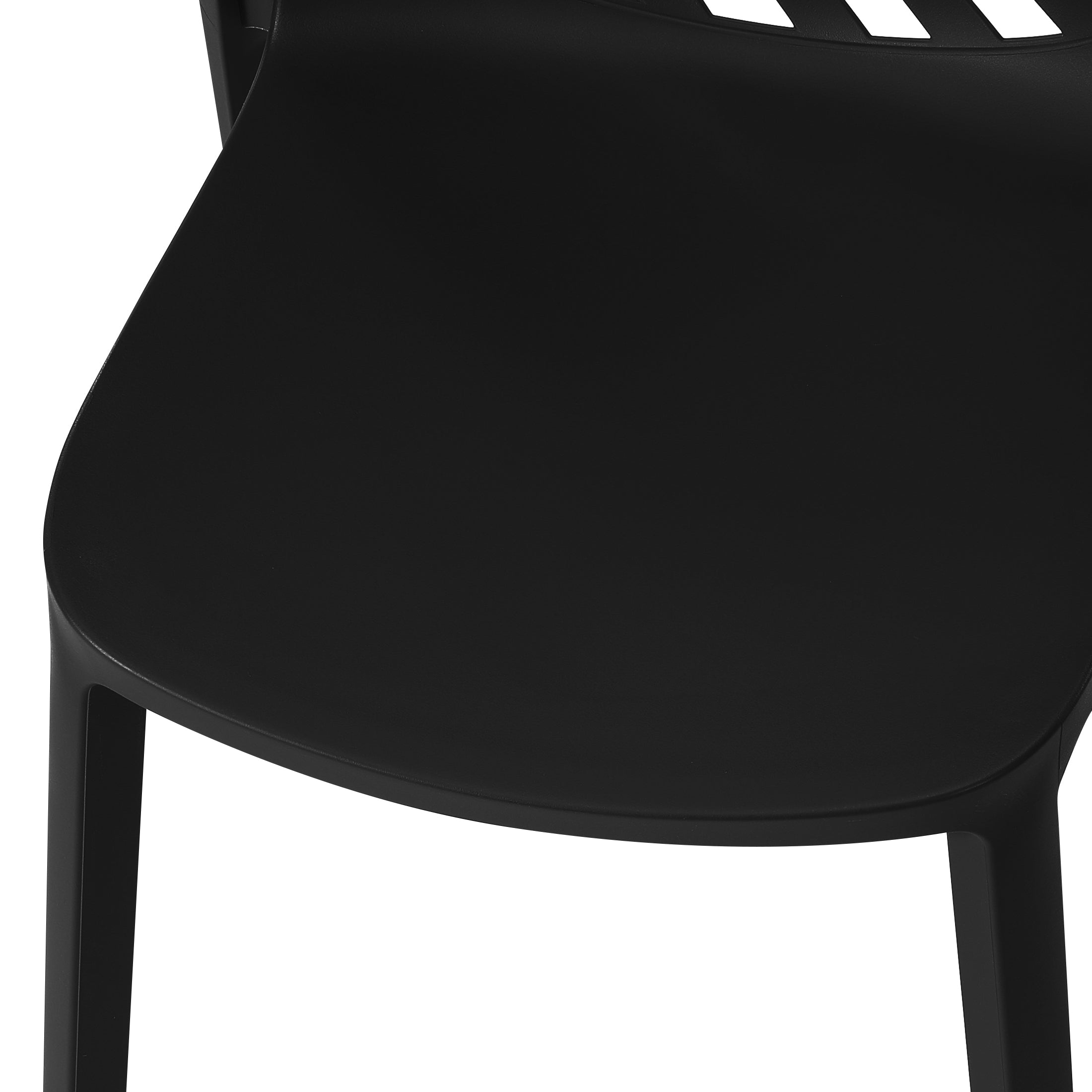 Patio Stacking Dining Side Chair (Set of 2)